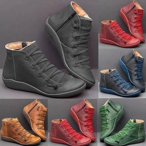 🔥Last Day Promotion 50% OFF - Comfortable Leather Arch Support Boots