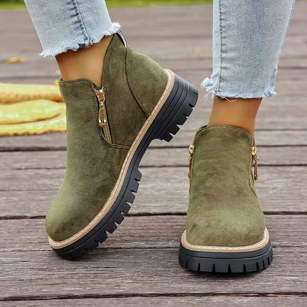 EasyStep™ Side-Zip Ankle Boots – Easy On Comfort with Built-In Stability