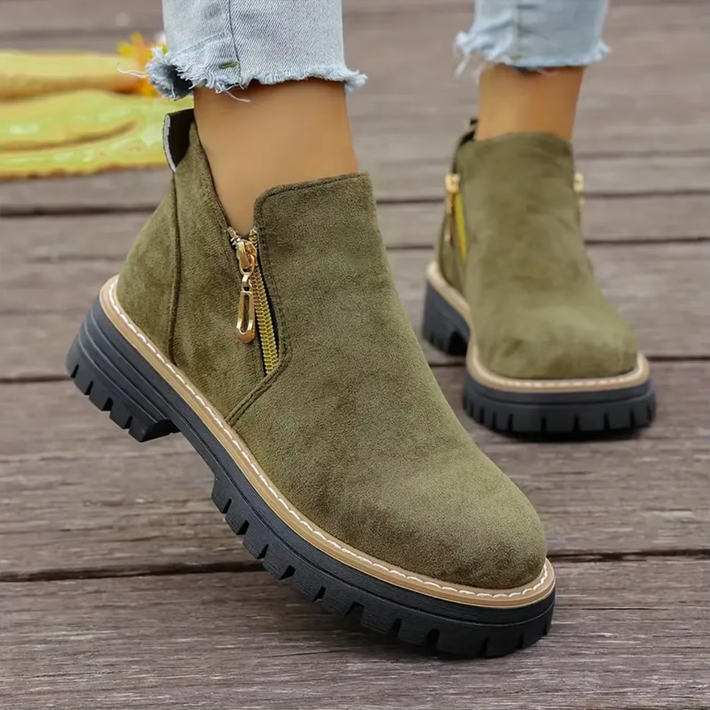 EasyStep™ Side-Zip Ankle Boots – Easy On Comfort with Built-In Stability