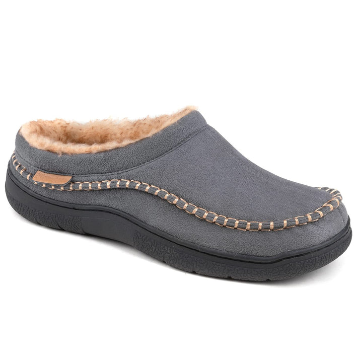 🔥🚀 Hot Sale! Limited Stock! 🌟👟💥Men's Daily Non-Slip Warm Plush Wide Toe Slip-On Loafers Slippers