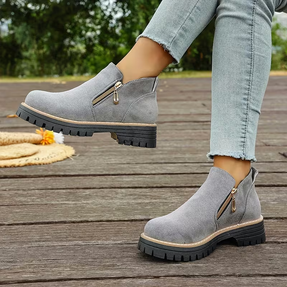 EasyStep™ Side-Zip Ankle Boots – Easy On Comfort with Built-In Stability