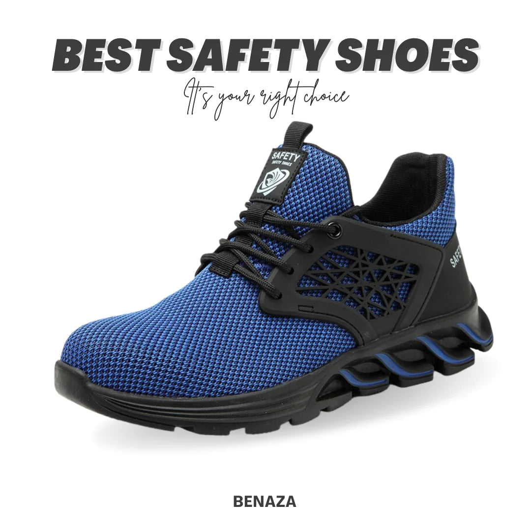 🔥On This Week Sale OFF 45%🔥2023 Men's Steel Toe Safety Shoes, Puncture Proof Anti-skid Indestructible Work Shoes