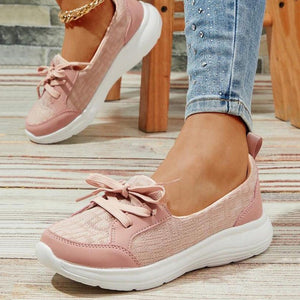 2024 Women's Orthopedic Lace Up Loafers, Thick Bottom Platform Sneakers, Lightweight Non-slip Outdoor Shoes