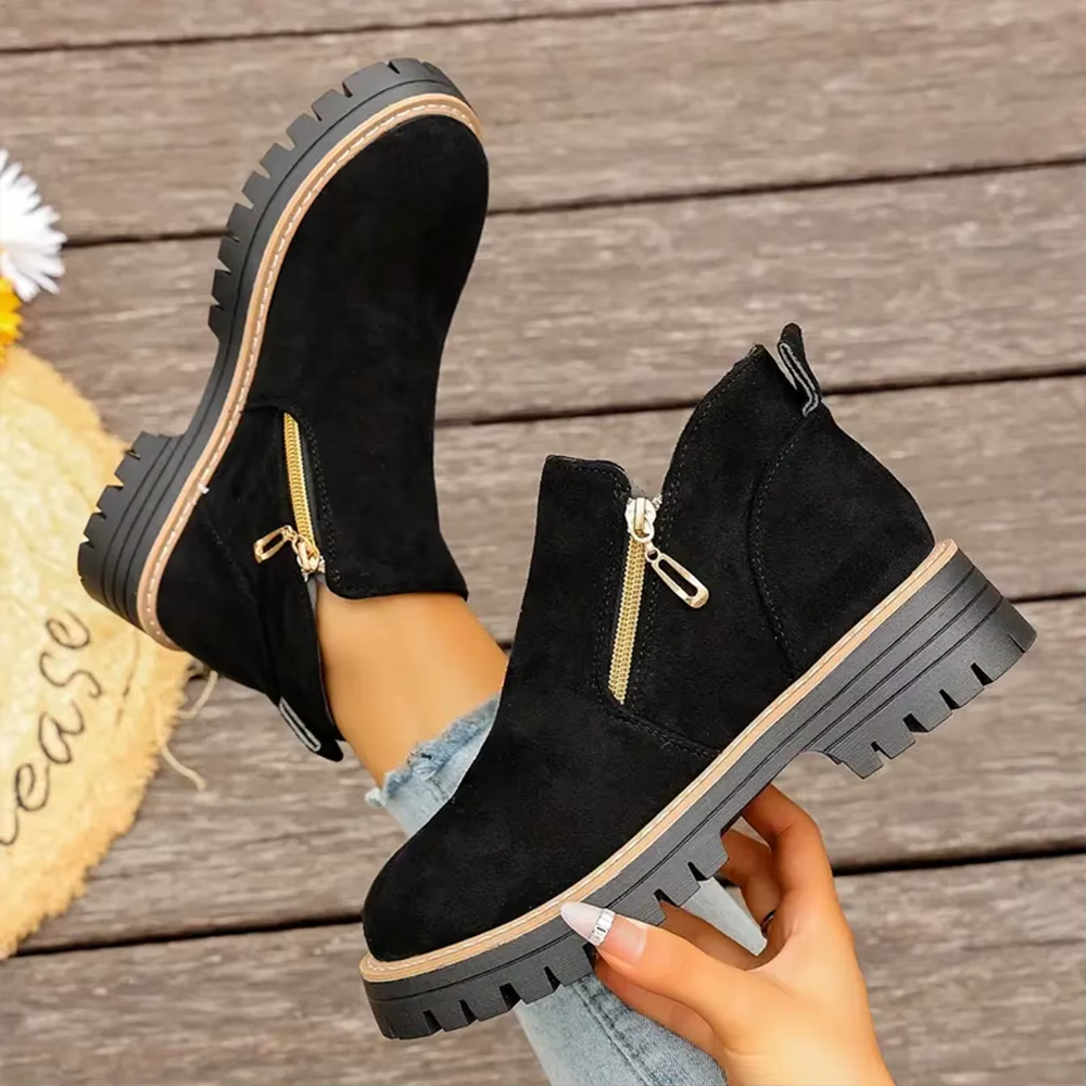 EasyStep™ Side-Zip Ankle Boots – Easy On Comfort with Built-In Stability