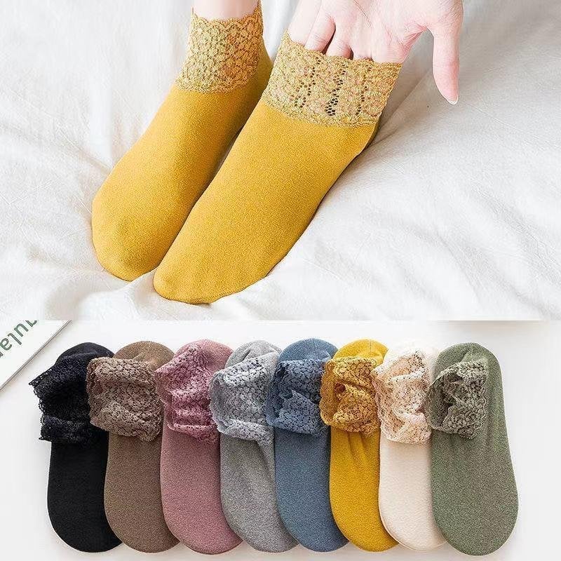 🔥 Autumn and Winter New Fashion Lace Warmer Socks(One size fit all)