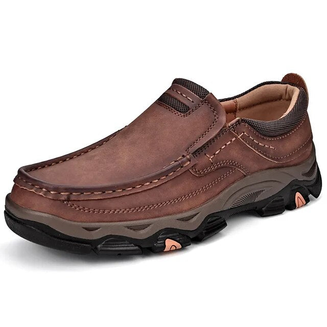⏰Promotion - 50% OFF🔥Men's Orthopedic Walking Shoes Genuine Leather Slip On Loafers