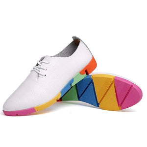 Breathable Leather Stride Harmony Women's Shoes