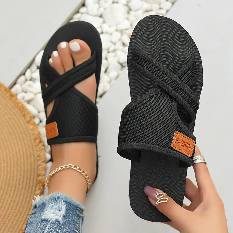 🔥Last Day Promotion 50% OFF🔥 Women's Breathable Mesh Slide Sandals Comfortable Flip Flops