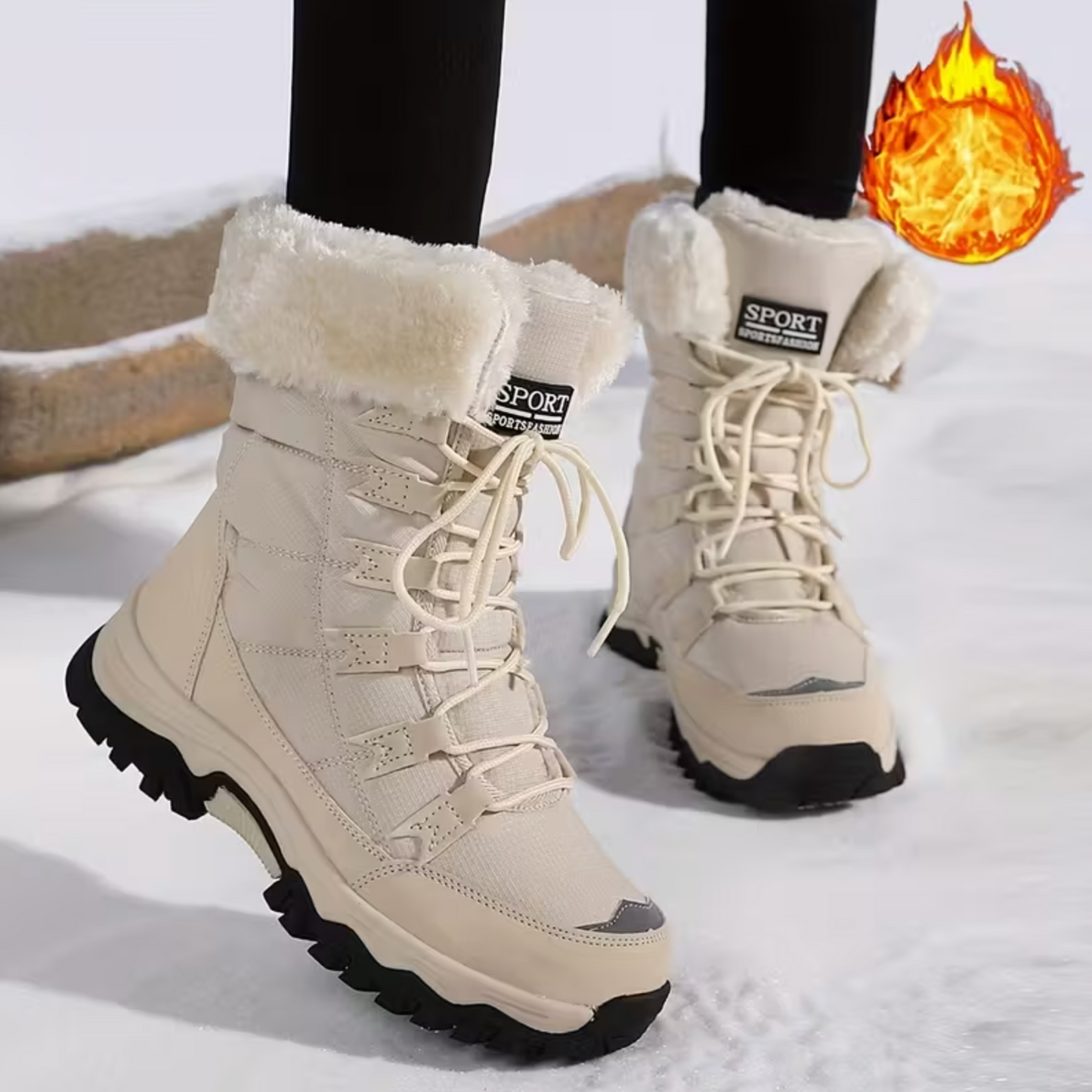 2026 WarmStep™ Women’s Waterproof Winter Boots – Ultra Warm, Non-Slip Support