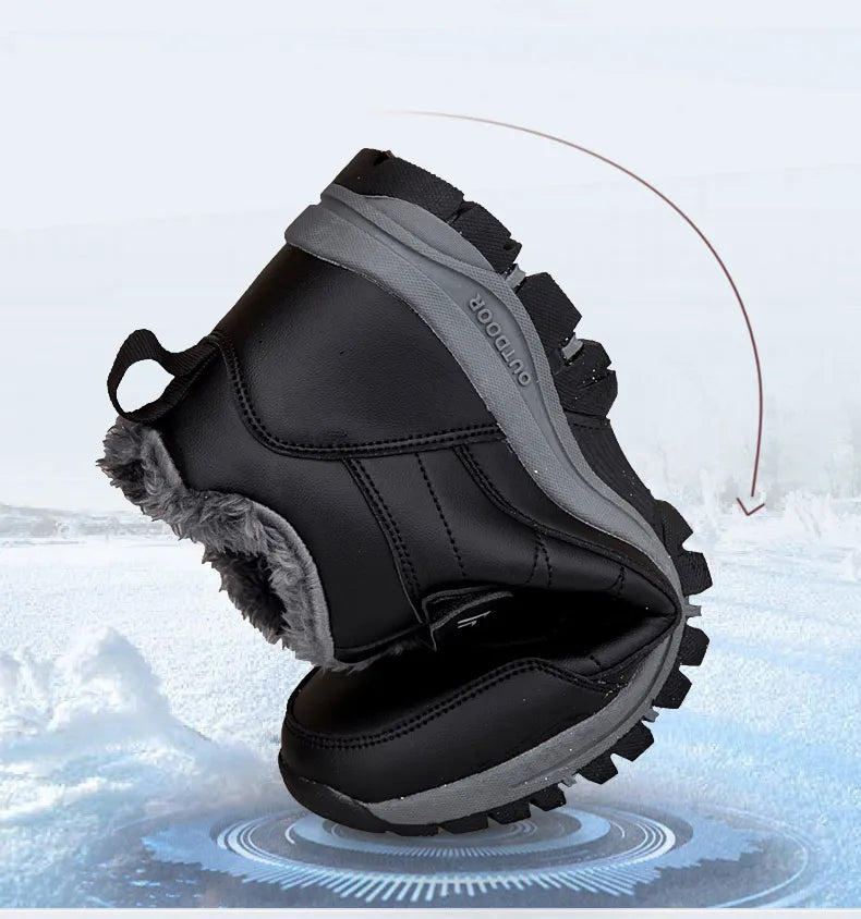 2023 Women's Warm Snow Sneakers, Comfortable Non-slip Medium Top Outdoor Shoes