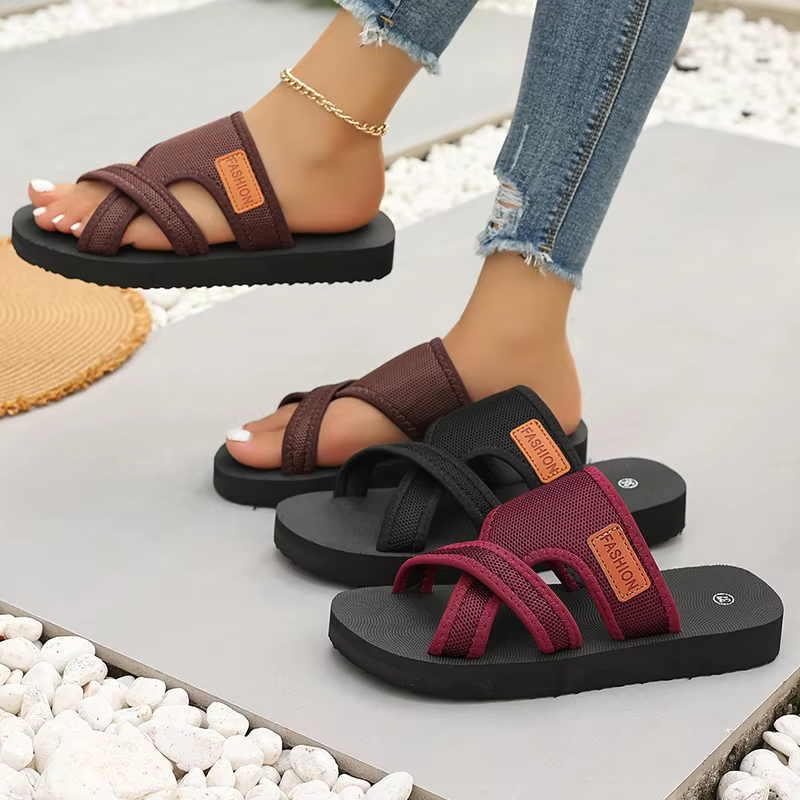 🔥Last Day Promotion 50% OFF🔥 Women's Breathable Mesh Slide Sandals Comfortable Flip Flops