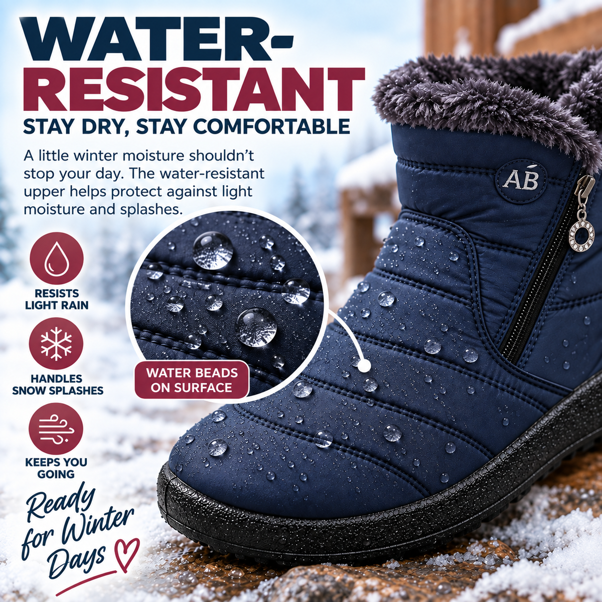 CozyStep™ Women’s Winter Boots – Warm, Anti-Slip & Soft Comfort