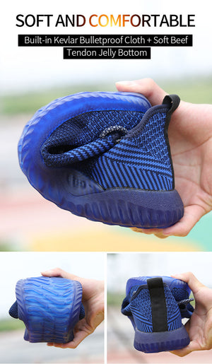 2023 Steel Head Anti-piercing Air Cushion Sneakers, Light Comfortable Work Protection Safety Shoes