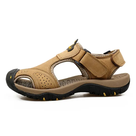 Men's Orthopedic Support Non-slip Sport Sandals Lightweight Trail Hiking Leather Sandals