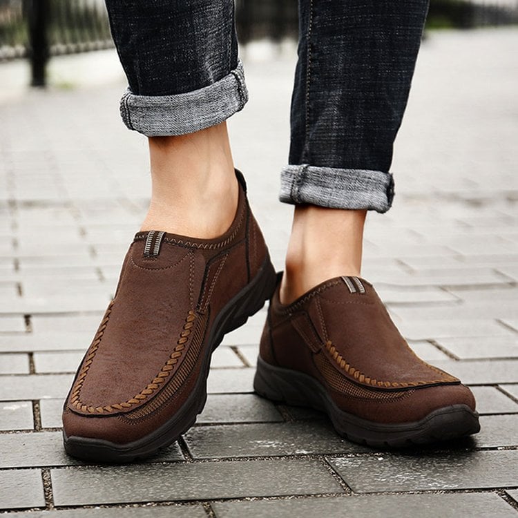 Men's Casual Breathable Loafers, Orthopedic Slip-on Shoes