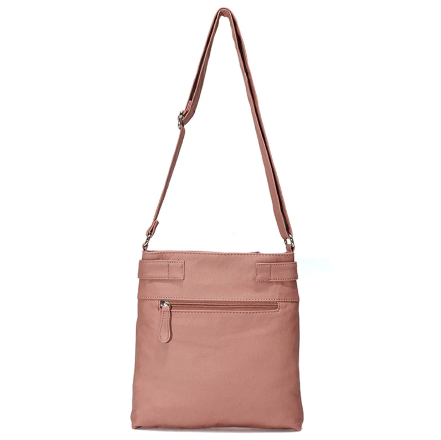 Premium Soft Leather Crossbody Bag, Multi-Pocket Shoulder Bag